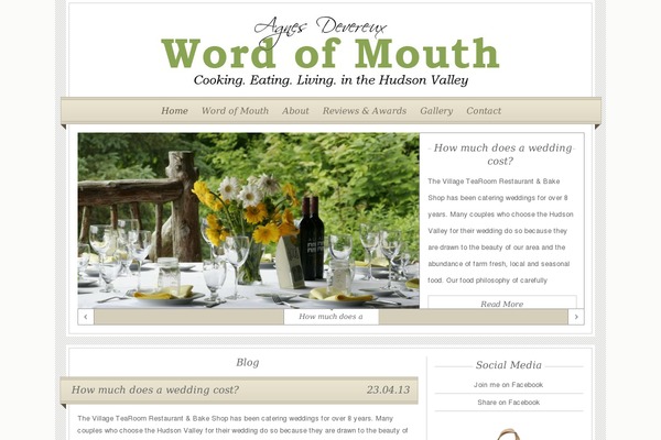 Organic_restaurant_creme theme site design template sample