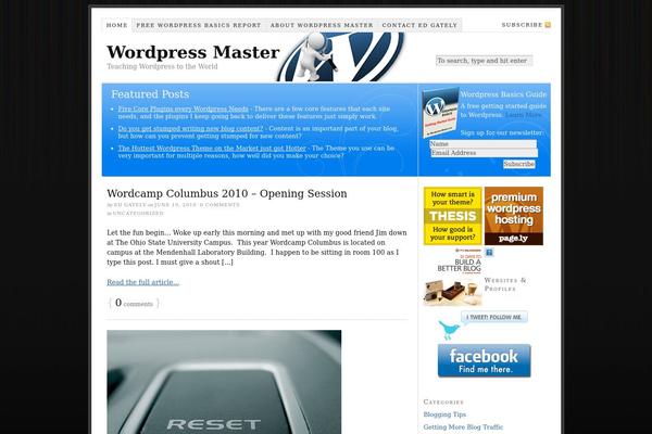 Thesis 1.7 theme site design template sample