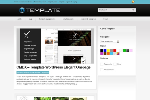 wordpressTemplate theme websites examples