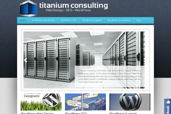 Site using Arscode-social-slider plugin
