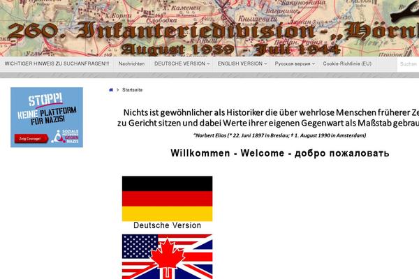 Site using Corner Ad plugin
