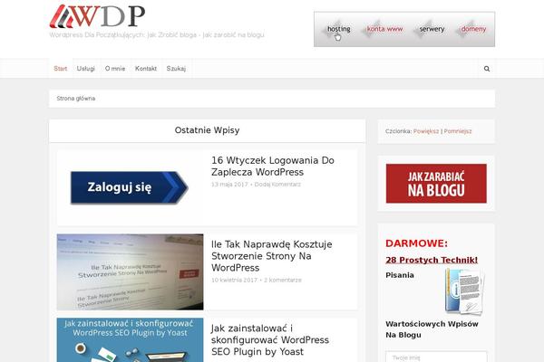 WordPress website example screenshot