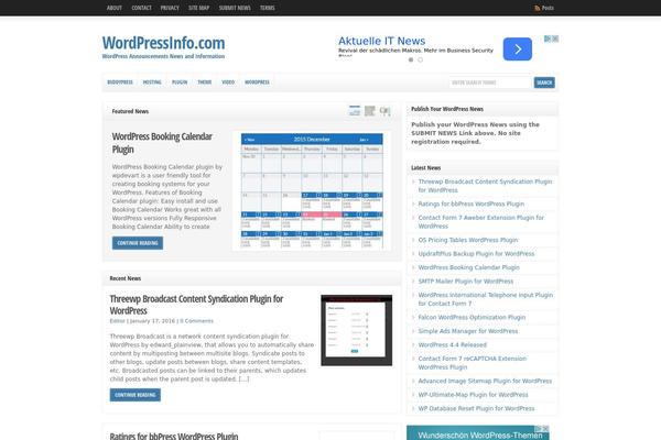 WP-Clear theme site design template sample