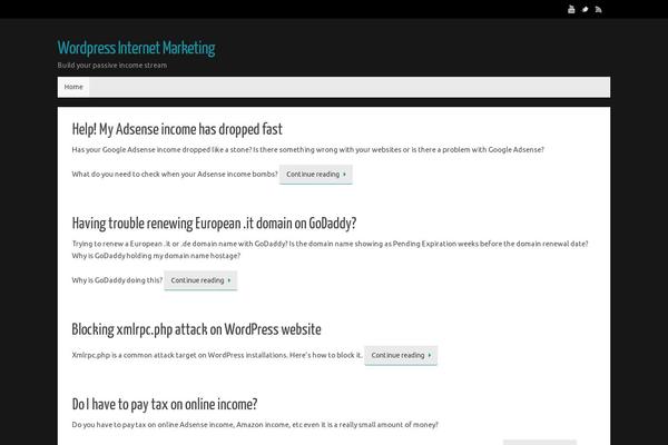 Site using Organize Series plugin