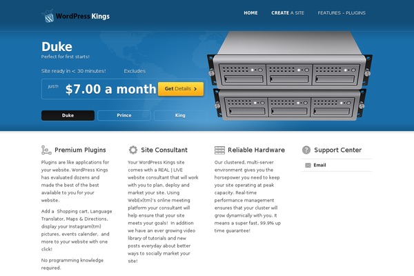 Rackhost theme site design template sample