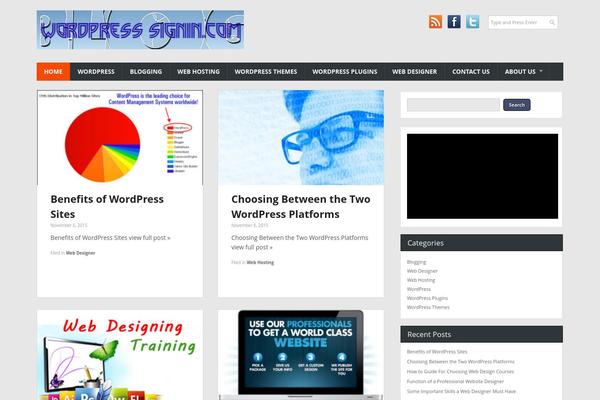 Combomag theme site design template sample