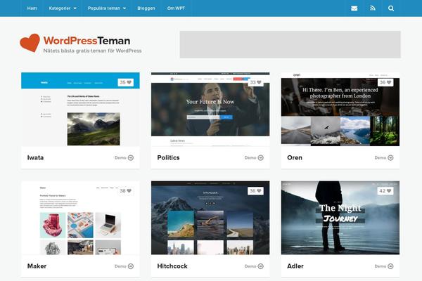 Wpt theme site design template sample