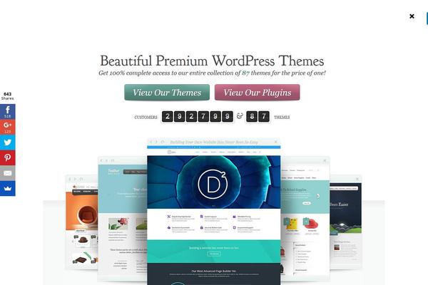 Divi theme site design template sample