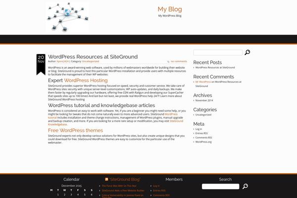 World theme site design template sample