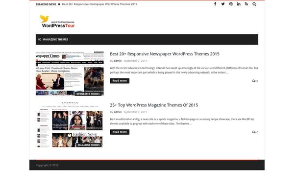 Magic Mag theme site design template sample