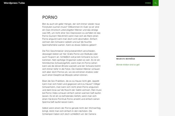 Twentyfourteen Child theme site design template sample