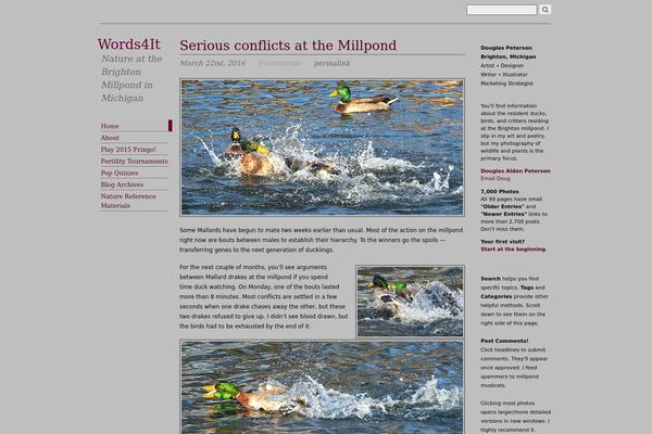 Oulipo theme site design template sample