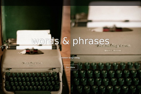 wordsandphrases.net site used Daisy-blog