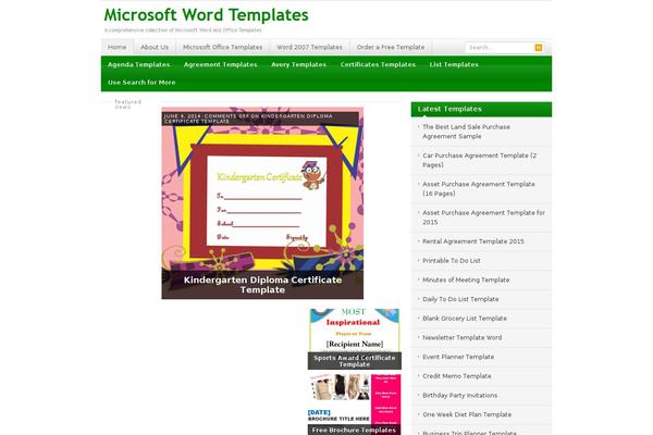 Resizable theme site design template sample