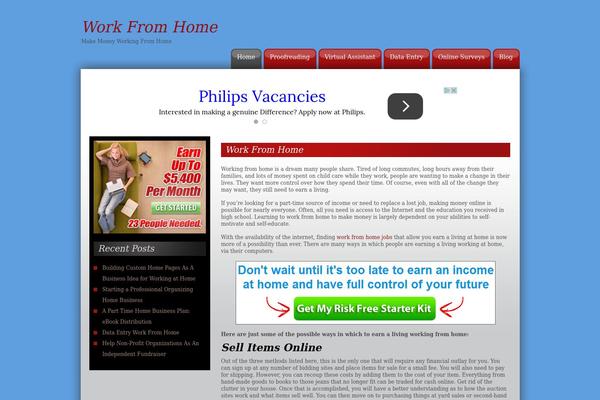 CW Red theme site design template sample