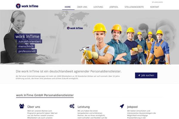 Unify theme site design template sample