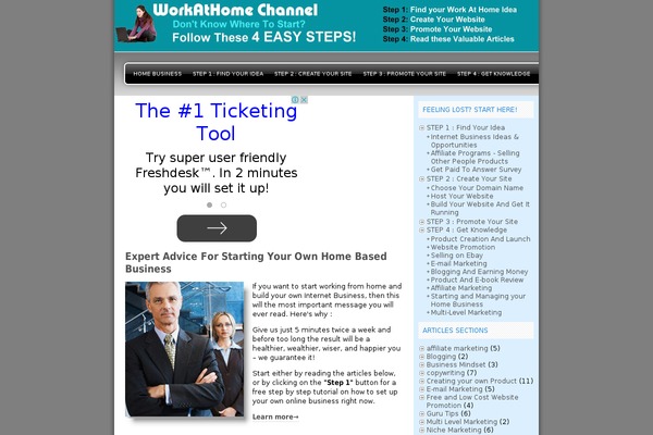 Freshy theme site design template sample