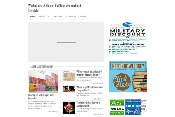 Leaf theme site design template sample