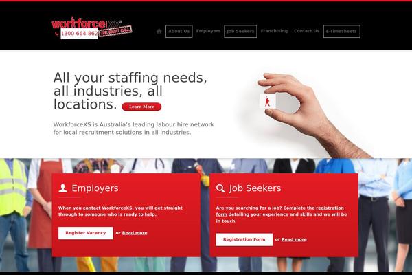 Workforce theme site design template sample