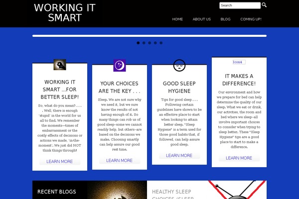 workingitsmart.com site used Eloize-responsivev2.2