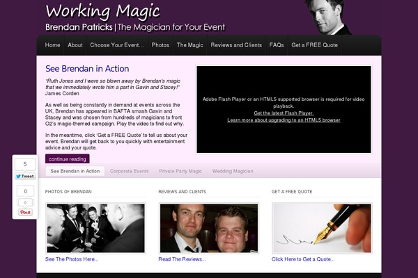 Wp-elegance theme site design template sample