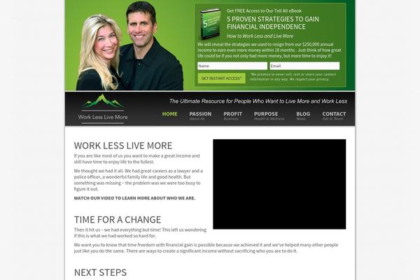 worklesslivemore.ca site used Gratitude