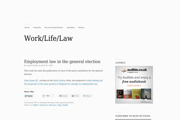 worklifelaw.co.uk site used Modernist