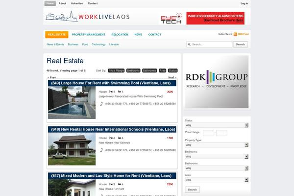 Site using WP-Property - WordPress Powered Real Estate and Property Management plugin