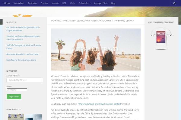 Hueman Child theme site design template sample