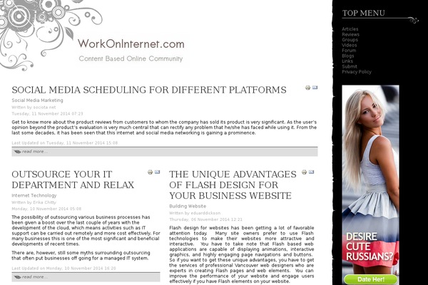 Site using Novashare plugin