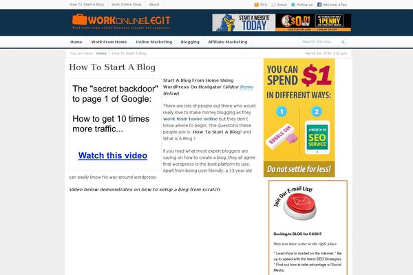 Daily theme site design template sample