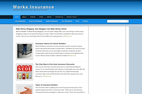 worksinsurance.com site used Headlines_enhanced