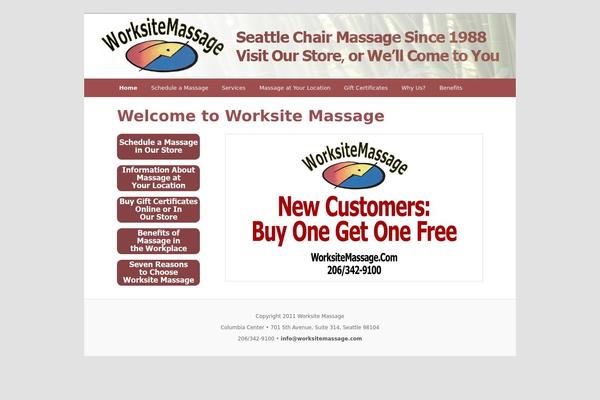 worksitemassage.com site used Wsm