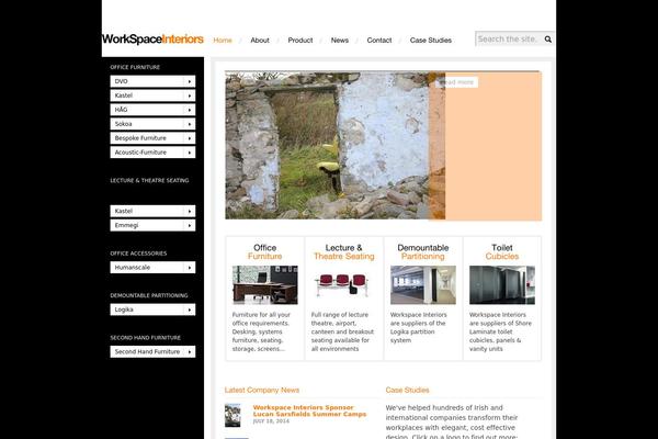 Workspace theme site design template sample
