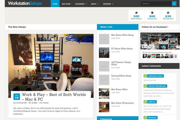 workstationsetups.com site used Mogoze-wp-1.5