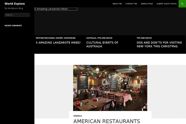 Twenty Fourteen theme site design template sample