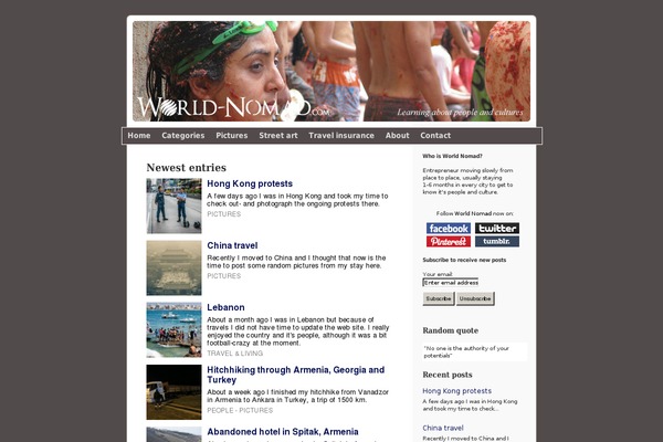 Site using Flexo Archives plugin