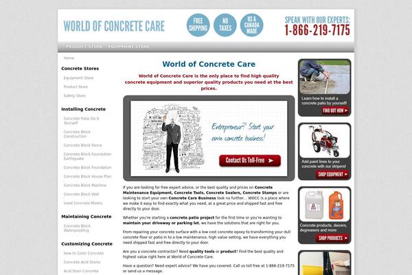 world-of-concrete-care.com site used Concrete-world