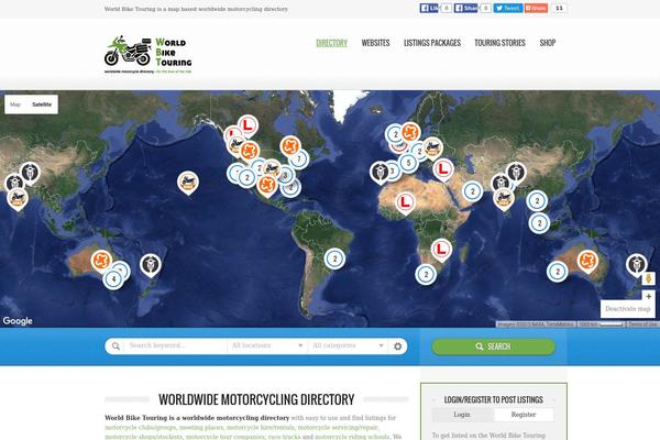 Directory theme site design template sample