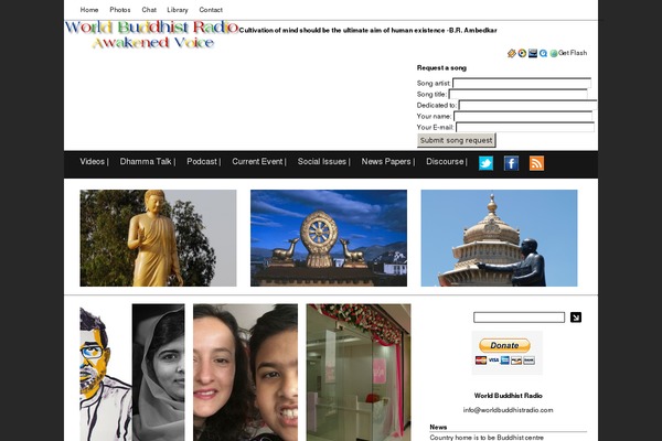 worldbuddhistradio.com site used Moderndessign