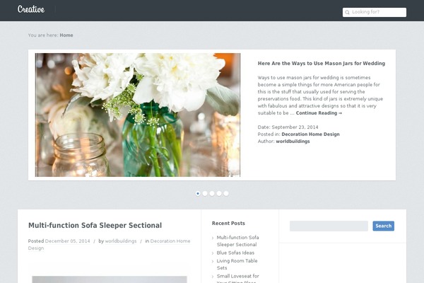 Creative theme site design template sample