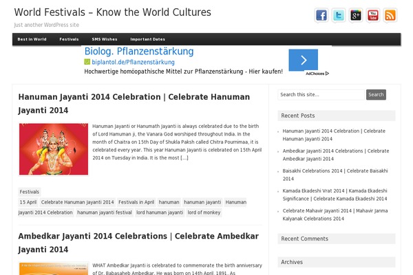 worldfestivals.in site used Premium Style