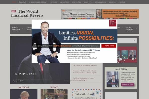 worldfinancialreview.com site used Newspaper