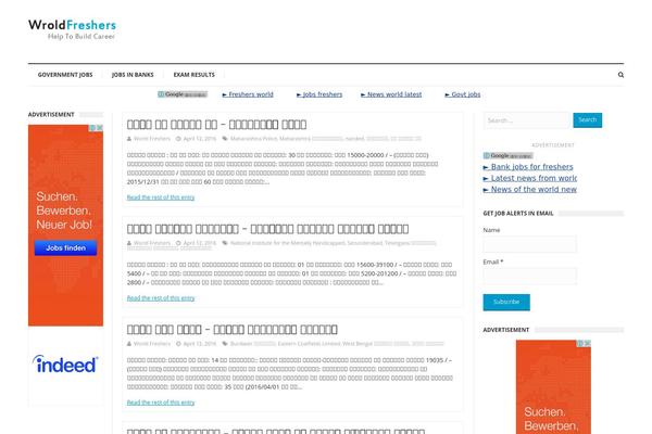 Site using Email posts to subscribers plugin