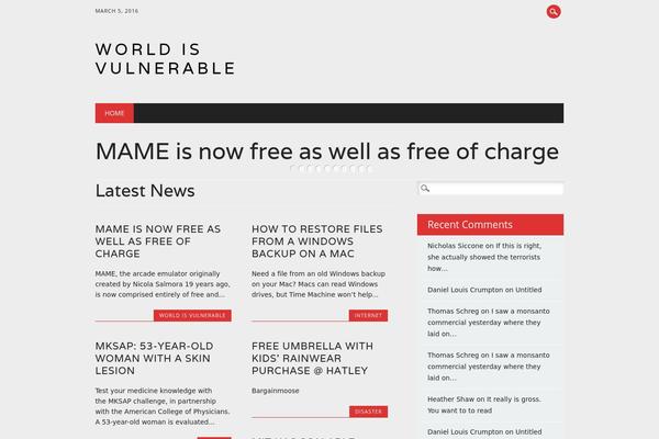The Newswire theme site design template sample