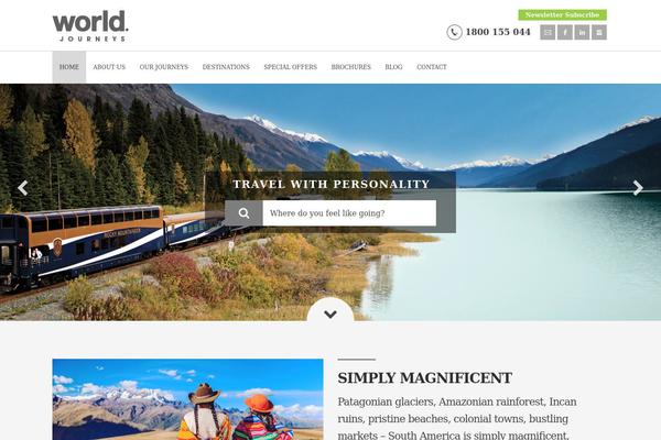 World theme site design template sample