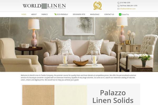 Linen theme site design template sample