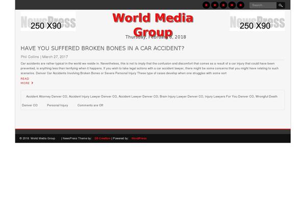 NewsPress Lite theme site design template sample