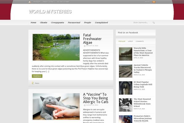 Headlines theme site design template sample