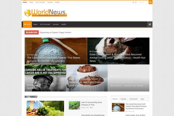 SevenMag theme site design template sample